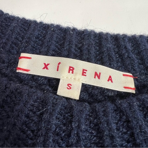 XIRENA Whistler Apres Ski Sweater Alpaca Blend Navy Size Small - Picture 5 of 9